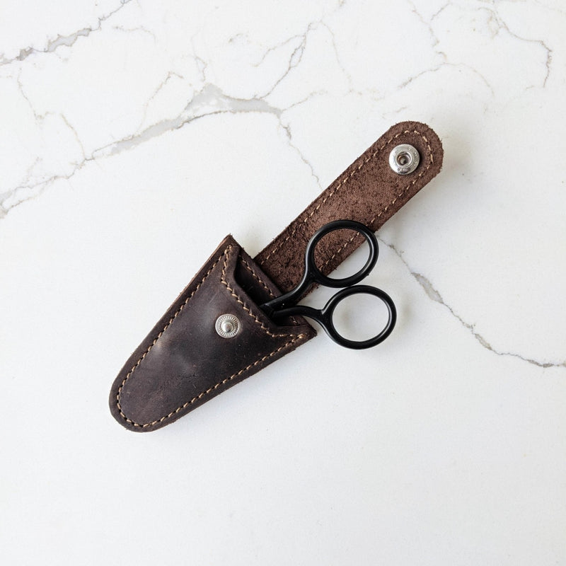 Leather Embroidery Scissors Sheath  Leather Knitting Accessories – Thread  and Maple